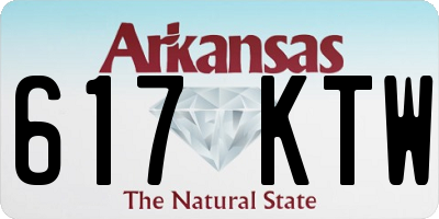 AR license plate 617KTW
