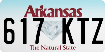 AR license plate 617KTZ