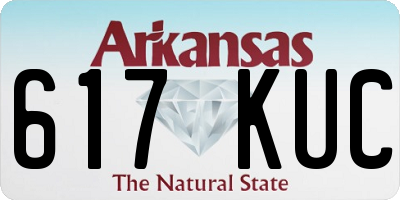 AR license plate 617KUC