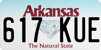 AR license plate 617KUE