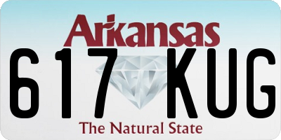 AR license plate 617KUG