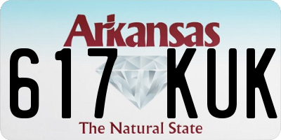 AR license plate 617KUK