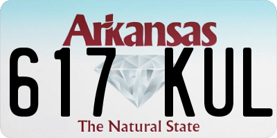 AR license plate 617KUL