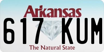 AR license plate 617KUM