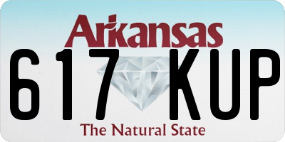 AR license plate 617KUP