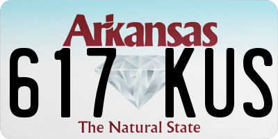 AR license plate 617KUS