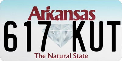 AR license plate 617KUT