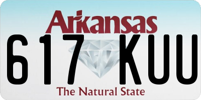 AR license plate 617KUU