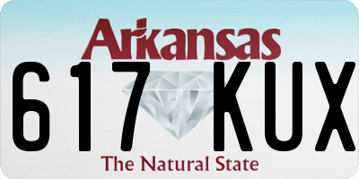 AR license plate 617KUX