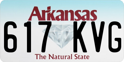 AR license plate 617KVG