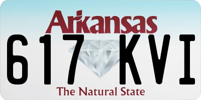 AR license plate 617KVI