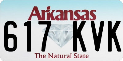 AR license plate 617KVK