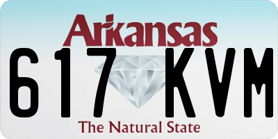 AR license plate 617KVM