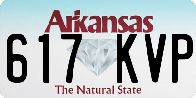 AR license plate 617KVP
