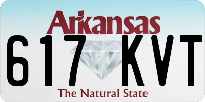 AR license plate 617KVT