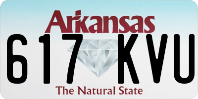 AR license plate 617KVU