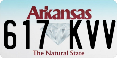 AR license plate 617KVV