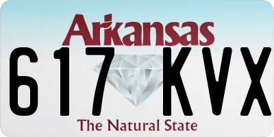 AR license plate 617KVX