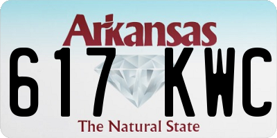 AR license plate 617KWC