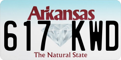 AR license plate 617KWD