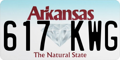 AR license plate 617KWG
