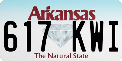 AR license plate 617KWI