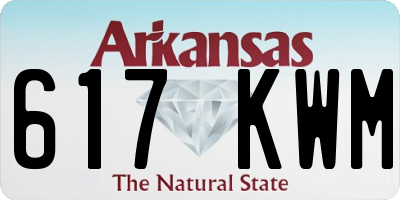AR license plate 617KWM