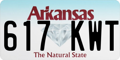 AR license plate 617KWT