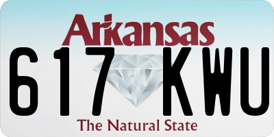 AR license plate 617KWU