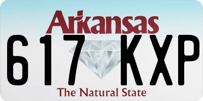 AR license plate 617KXP