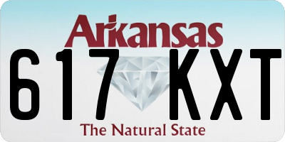 AR license plate 617KXT