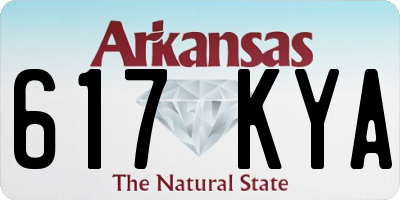 AR license plate 617KYA