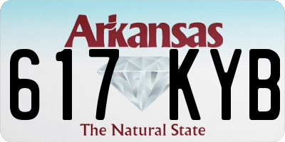 AR license plate 617KYB