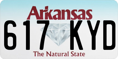 AR license plate 617KYD