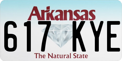 AR license plate 617KYE