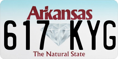 AR license plate 617KYG
