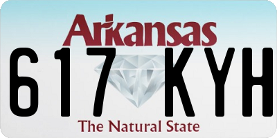 AR license plate 617KYH