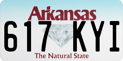 AR license plate 617KYI