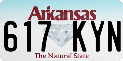 AR license plate 617KYN