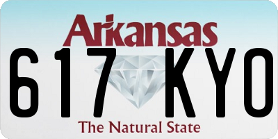 AR license plate 617KYO