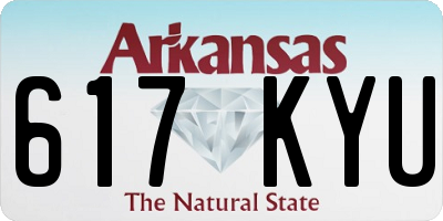 AR license plate 617KYU