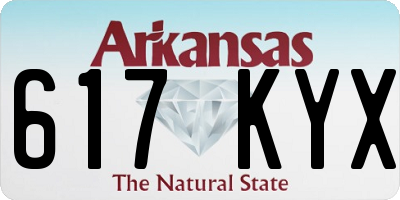 AR license plate 617KYX