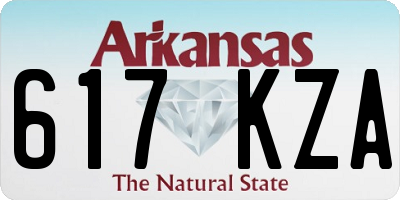 AR license plate 617KZA