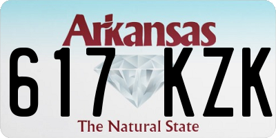 AR license plate 617KZK