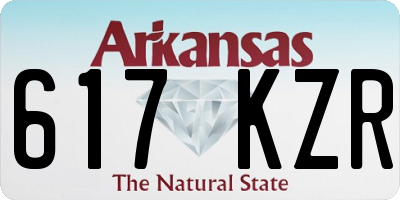 AR license plate 617KZR