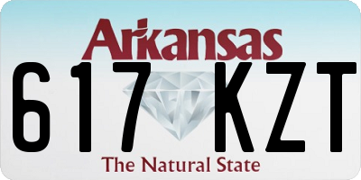 AR license plate 617KZT