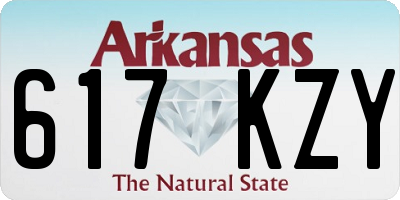 AR license plate 617KZY