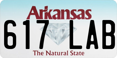 AR license plate 617LAB