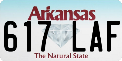 AR license plate 617LAF