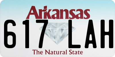 AR license plate 617LAH